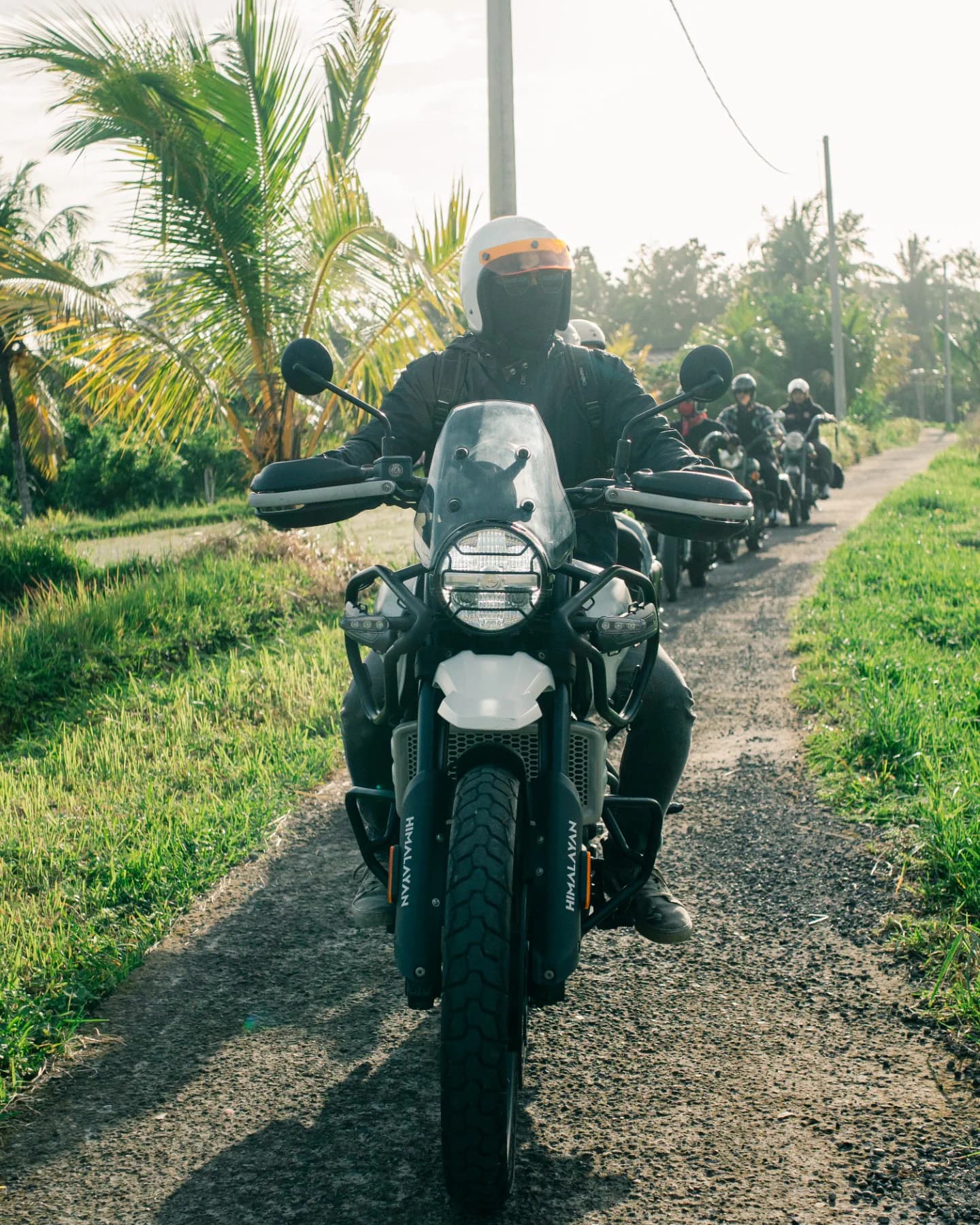Royal Enfield Himalayan 452 motorcycle photographed in an editorial wide frame